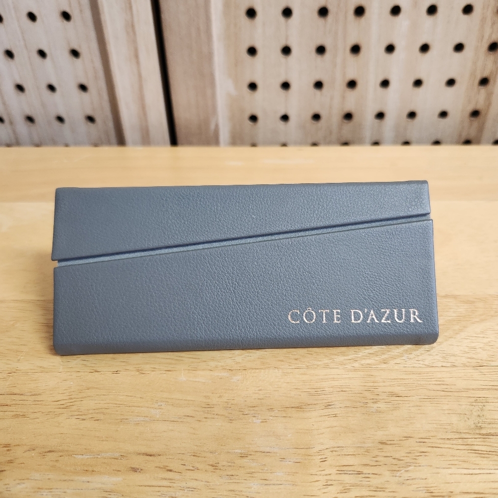 Cote D'Azur Sunglasses Eyeglasses Gray Hard Flip Top Case‎ 6.5X3